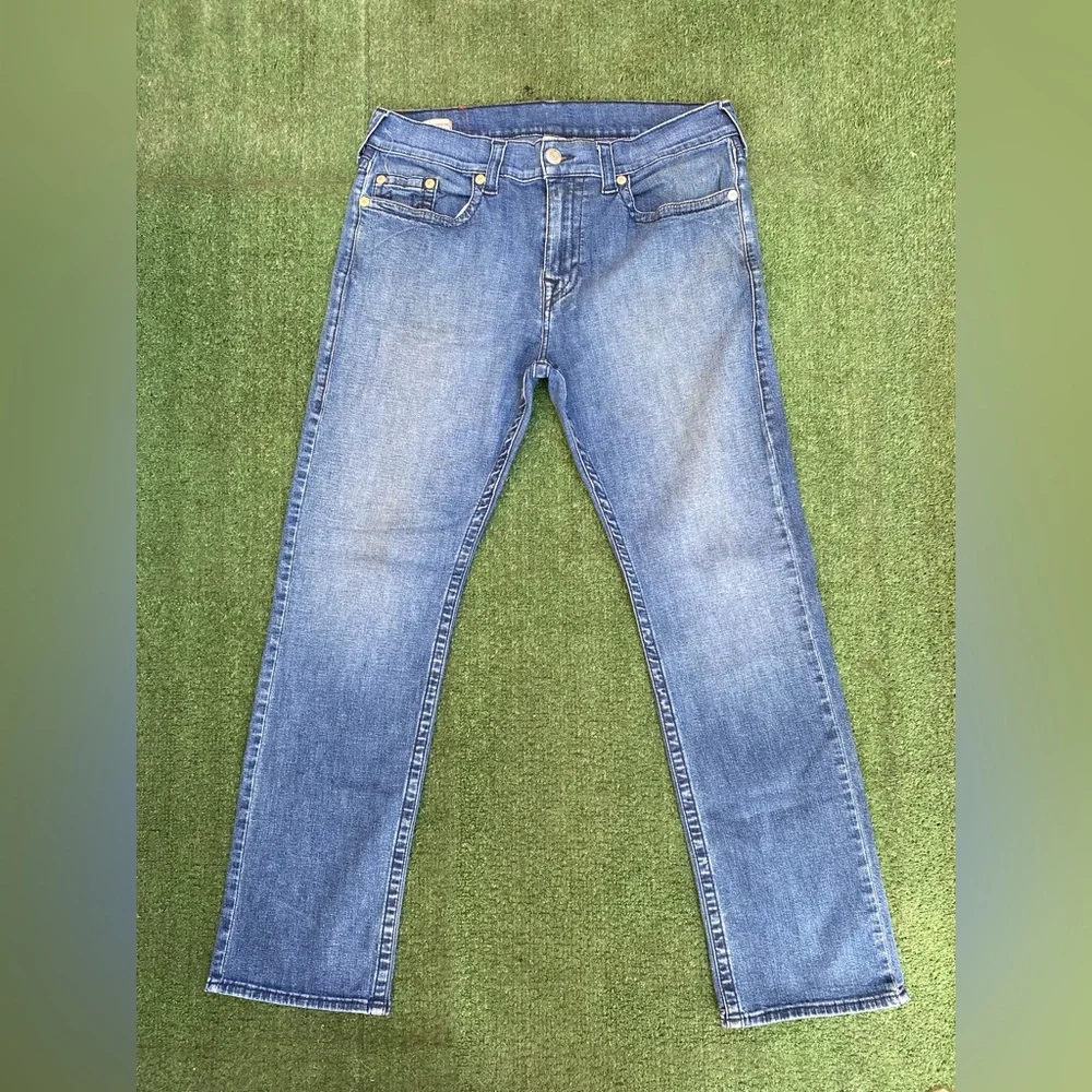 True Religion Light Blue Straight Jeans